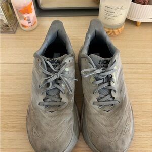 Hoka Gray Athletic Shoes with Cushioned Sole